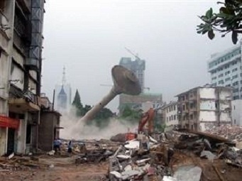 上海水塔人工拆除施工现场的组织设计方案