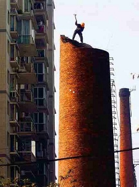 烟筒人工拆除施工顺序与施工要求