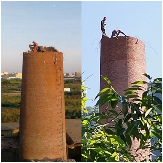 杭州烟囱拆除的施工价格与施工安全措施