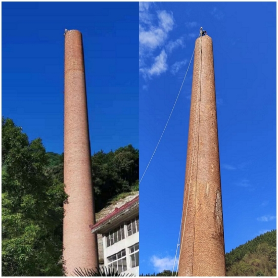 烟囱拆除公司专业人工拆除确保安全