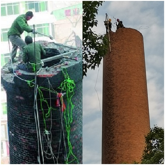 青岛烟囱拆除:专业从事高空拆除工程,专业施工团队
