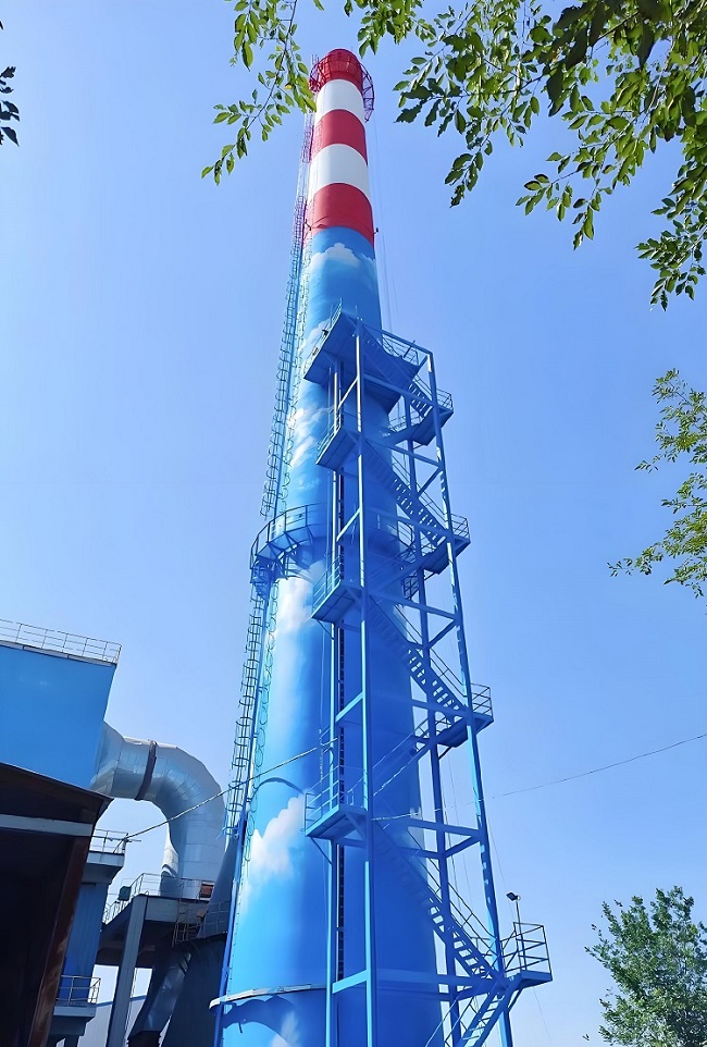北京烟囱美化为烟筒添彩，让蓝天与城市共绽芳华